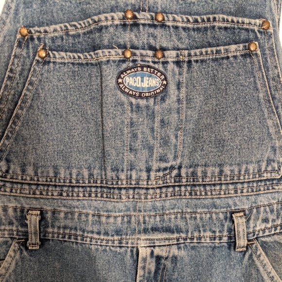 Vintage 90s Paco Jeans Overalls XL - Picture 3 of 6